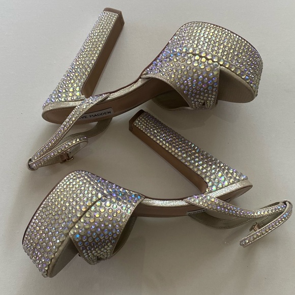 Steve Madden Rhinestone Platform Heels - Picture 6 of 10